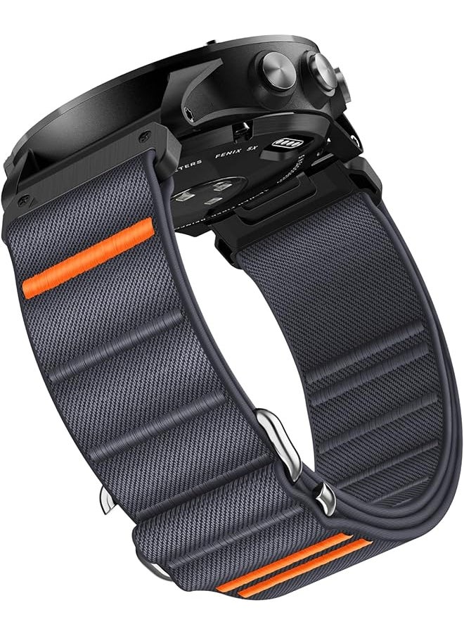 erorex - Quickfit Bands Compatible For 26Mm Garmin Watch Band Stretchy Nylon Loop Sport Watch Strap With S Hook For Fenix 5X 5X Plus 6X 6X Pro 7X 7X Pro Enduro Tactix Instinct 2X And Descent - Image 1