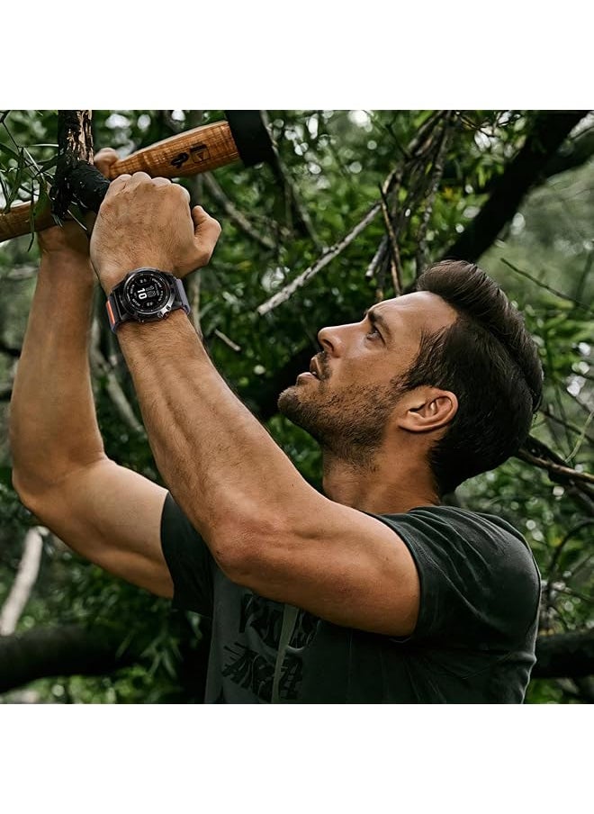 erorex - Quickfit Bands Compatible For 26Mm Garmin Watch Band Stretchy Nylon Loop Sport Watch Strap With S Hook For Fenix 5X 5X Plus 6X 6X Pro 7X 7X Pro Enduro Tactix Instinct 2X And Descent - Image 1
