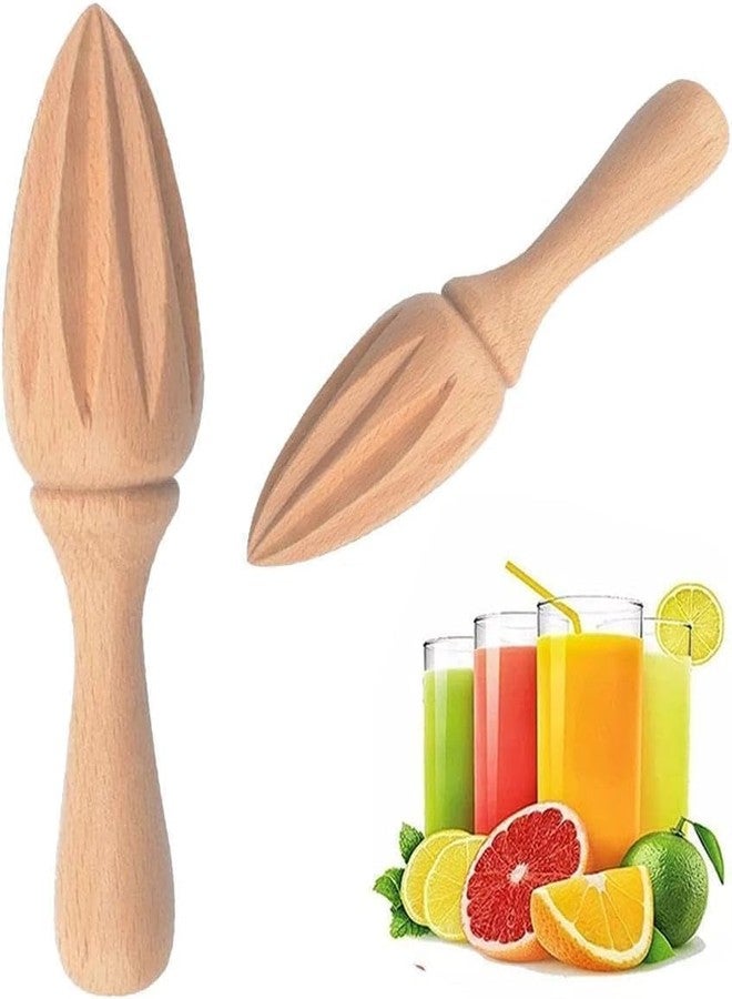 SquarezhenBo Wooden Citrus Juicer - Manual Handheld Lemon Orange Reamer with Ergonomic Grip, Durable Fruit Squeezer Tool for Home/Bar/Cafe Use, Portable Kitchen Accessories for Juicing Limes and Citrus Fruits - Image 1