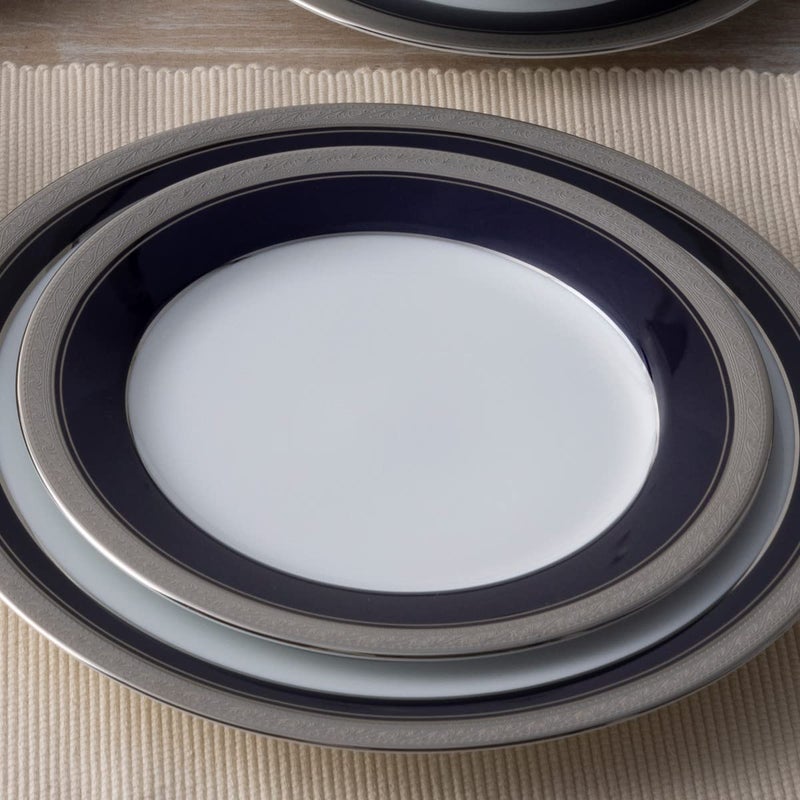 Noritake طقم تقديم نوريتاكي كريست وود كوبايت بلاتينيوم 5 قطع - Image 4