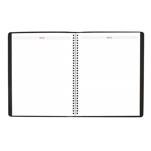 Brownline® 2025 Essential Monthly Planner, 14 Months, December 2024 to January 2026, Twin-Wire Binding, 11" x 8.5", Black (CB1262.BLK-25) - Image 3