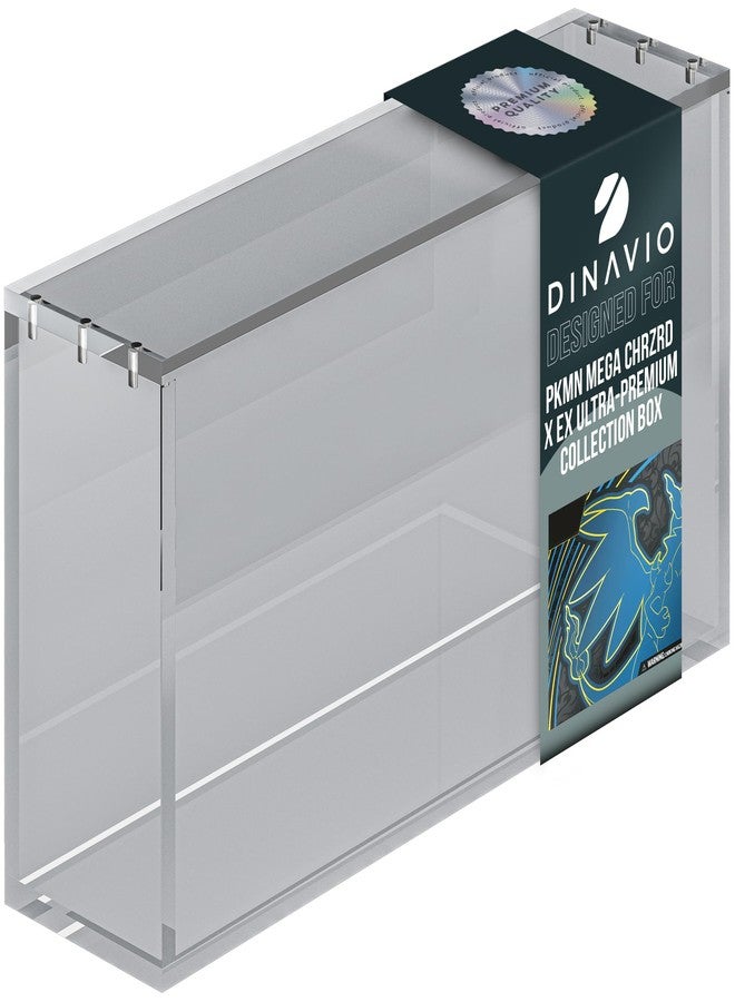 Dinavio Crafthouse Acrylic Display Case for Mega CHARZRD X ex Ultra-Premium Collection UPC and 151 UPC - Magnetic Lid 8+5mm Acrylic with N52 Magnets - Compatible with Mega Charzrd X ex UPC and 151 UPC - Image 1