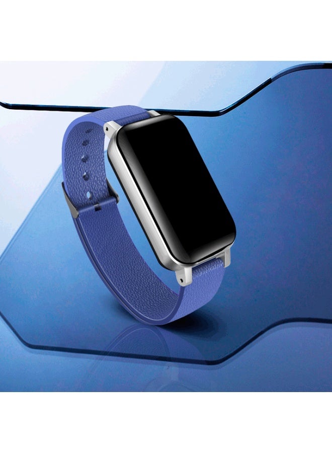 Wireless Bluetooth Headset Watch Bracelet 2-in-1 Sports Step Counting InFormation Synchronization Health Monitoring Intelligent Binaural-Color:Blue  - Image 1