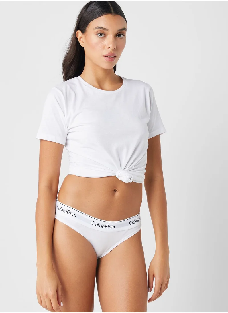 CALVIN KLEIN Logo Band Bikini Bottom
