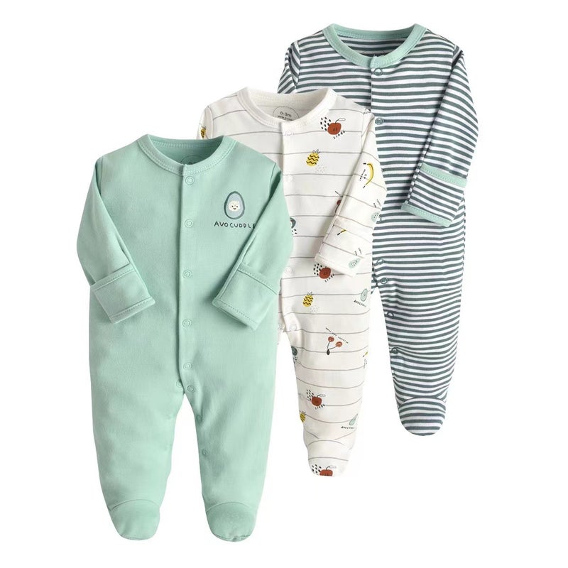 WOWTHIN Foreign Trade Children's Clothing, Spring and Autumn Style Baby Jumpsuit, Long-Sleeved Footed Romper, Pajamas, Newborn Baby Gift Box, Exclusively for Cross-Border Sales - Image 1