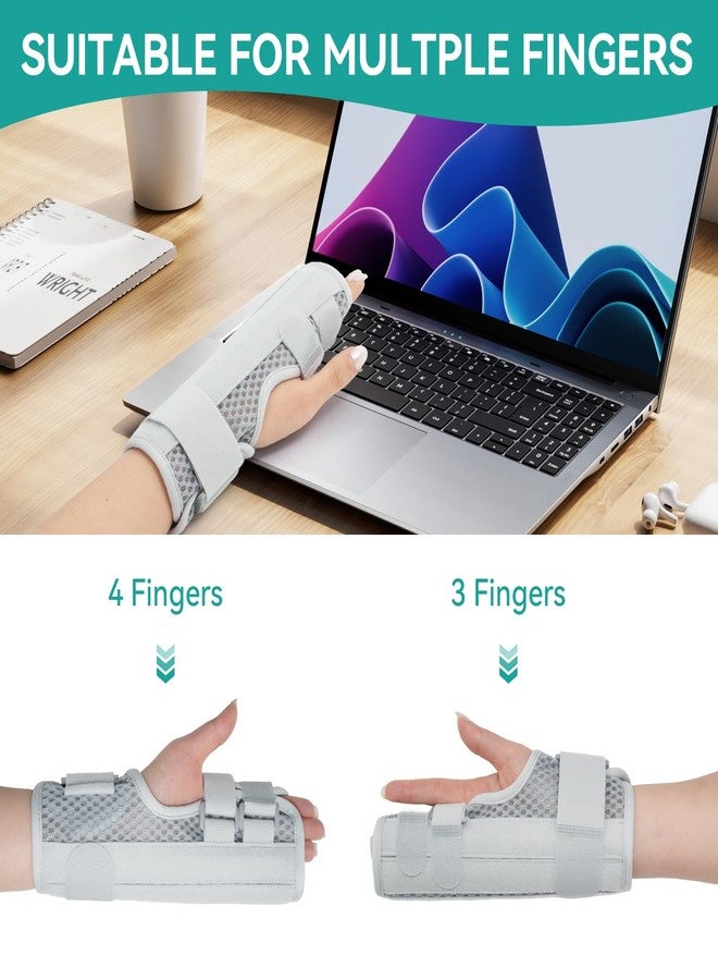 Lefeke Trigger Finger Splint, Multi Finger Brace for Middle, Index, Pinky, or Ring Fingers, Hand Brace with Finger Support, Straightening Immobilizer for Broken Fingers, Arthritis, Contractures (Breathable Summer Styles) - Image 5