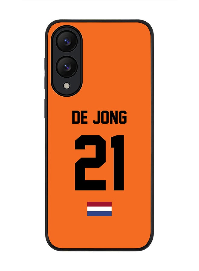 Stylizedd For Samsung Galaxy S25 Edge Case,Slim fit Camera Protection, Shockproof Thin Phone cover  - Football - Netherlands - De Jong