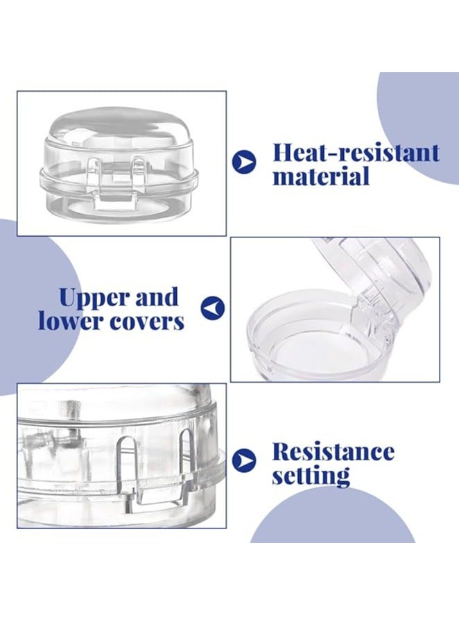 6pcs Stove Knob Covers, Gas Stove Knob Covers White, Stove Knob Protectors, Gas Switch Protectors, Kitchen Safety for Kids and Babies - Image 5