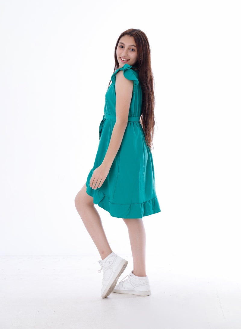 BEBO Girls Dress Green  - Image 3