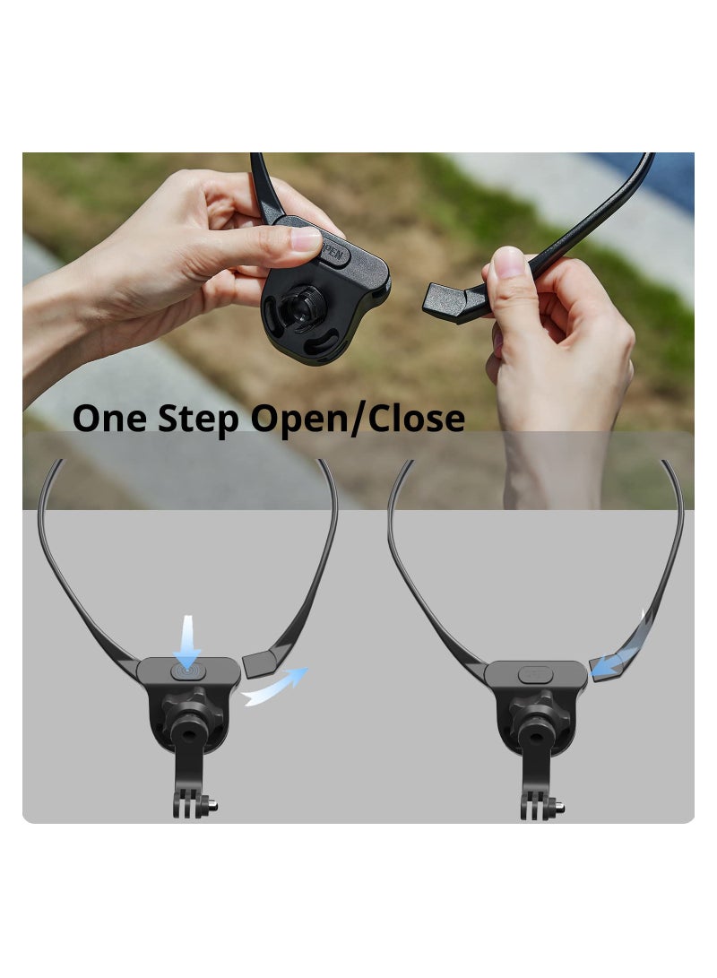 Mobile Phone Chest Mount Strap Holder Anti-Slide Strap Mount POV Selfie Hand Free Necklace Holder for GoPro AKASO DJI Action Camera and Smart Phone Video Record Accessories - Image 5