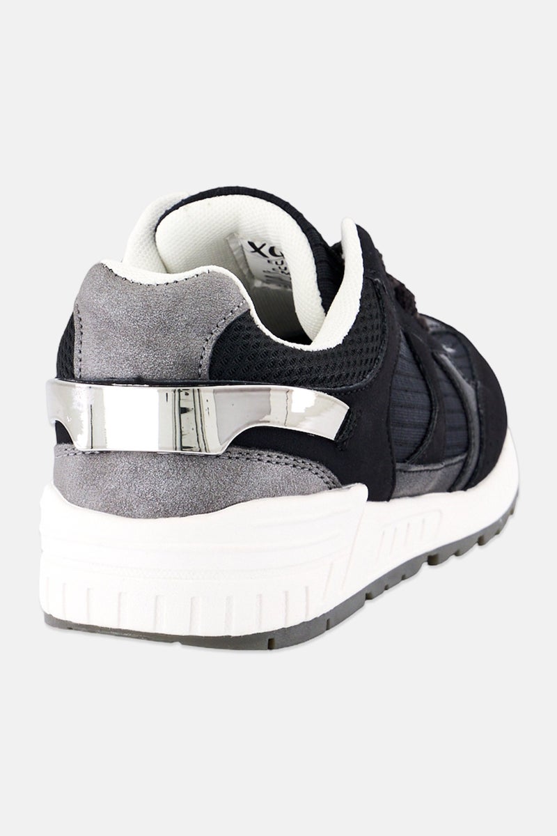 XOXO Women Lace Up Casual Shoes, Black - Image 3