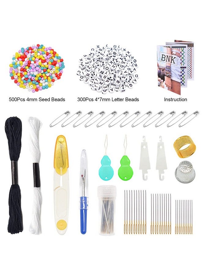 BNK 962Pcs Friendship Bracelet String Kits With Storage Box 110 Colors Embroidery Thread And 800 Beads52Pcs Cross Stitch Toolslabeled With Numbers For Bobbinsgreat Production Gift. - Image 2
