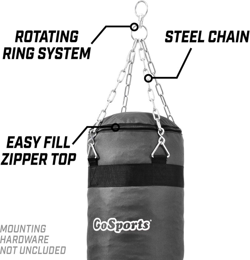 GoSports GoSports Fillable Punching Bag Training Aid  Great for Boxing MMA Muay Thai and More Fill with Clothes and Rags - Image 4