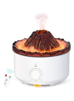 Humidifier Volcano Diffuser 2 Mist Modes:Flame and Volcano/Jellyfish Large Capacity 500ml,Waterless Auto-Off and Timer