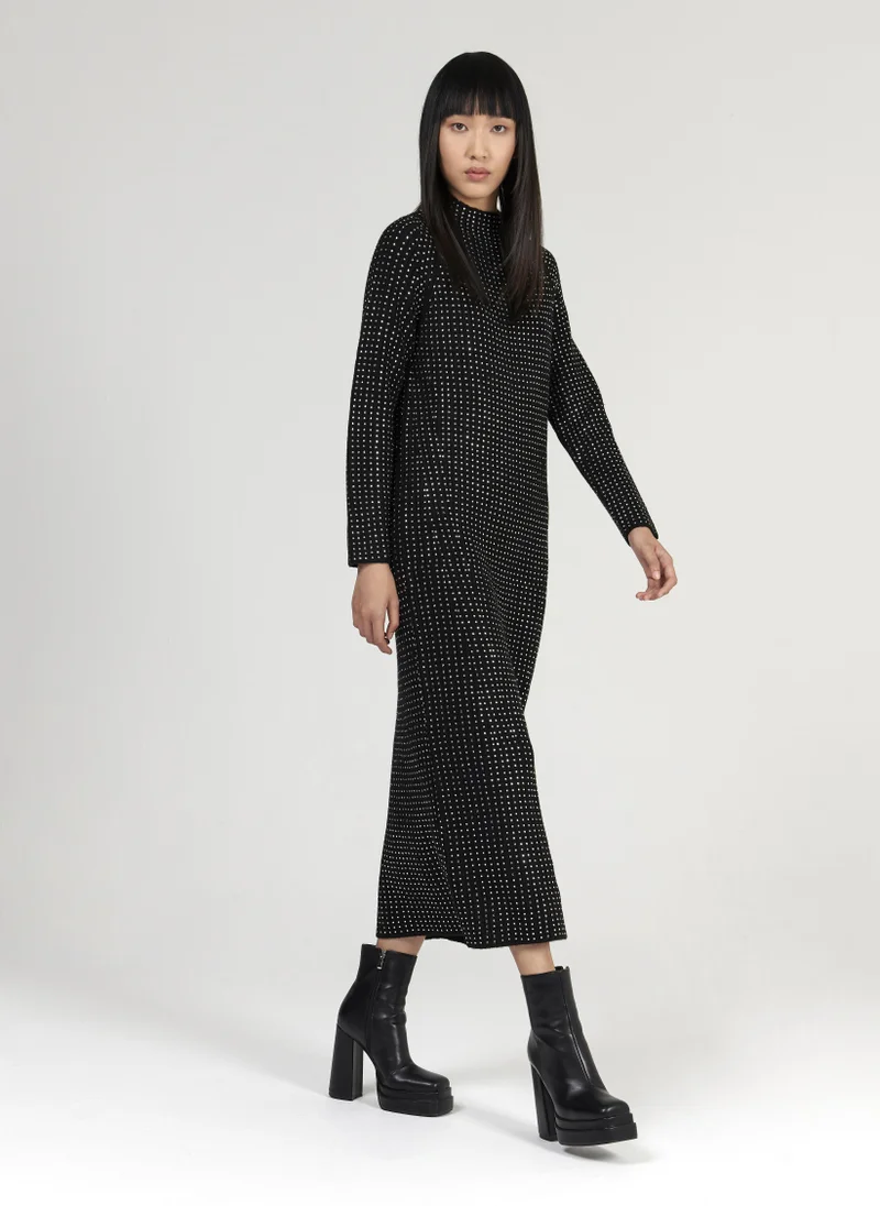 Leem  Rhinestone Knitted Dress for Women | Best Price UAE