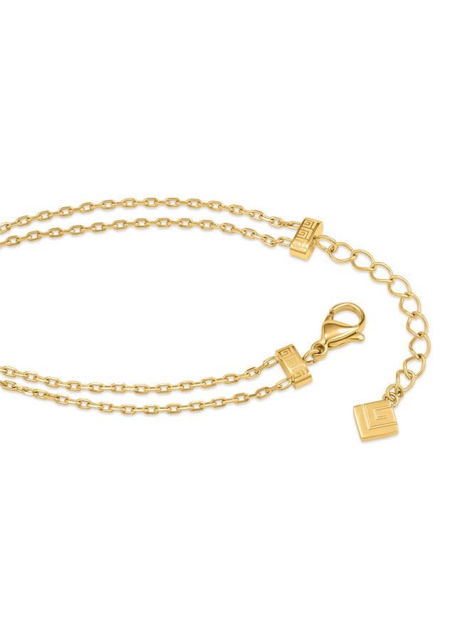 Guy Laroche Vivienne Yellow Gold Plated Stainless Steel Chain Bracelet for Women - Image 3