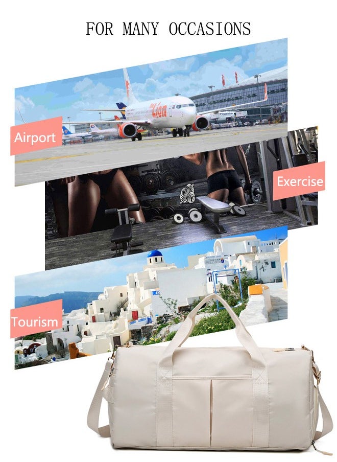 DUNISO - Sports Gym Bag with Wet Pocket & Shoes Compartment, Weekender Overnight Bag for Travel Gym Yoga Travel Duffel Bag for Men and Women Lightweight - Image 1