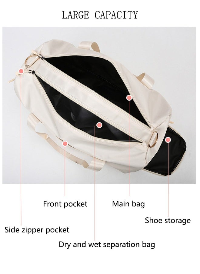 DUNISO - Sports Gym Bag with Wet Pocket & Shoes Compartment, Weekender Overnight Bag for Travel Gym Yoga Travel Duffel Bag for Men and Women Lightweight - Image 1