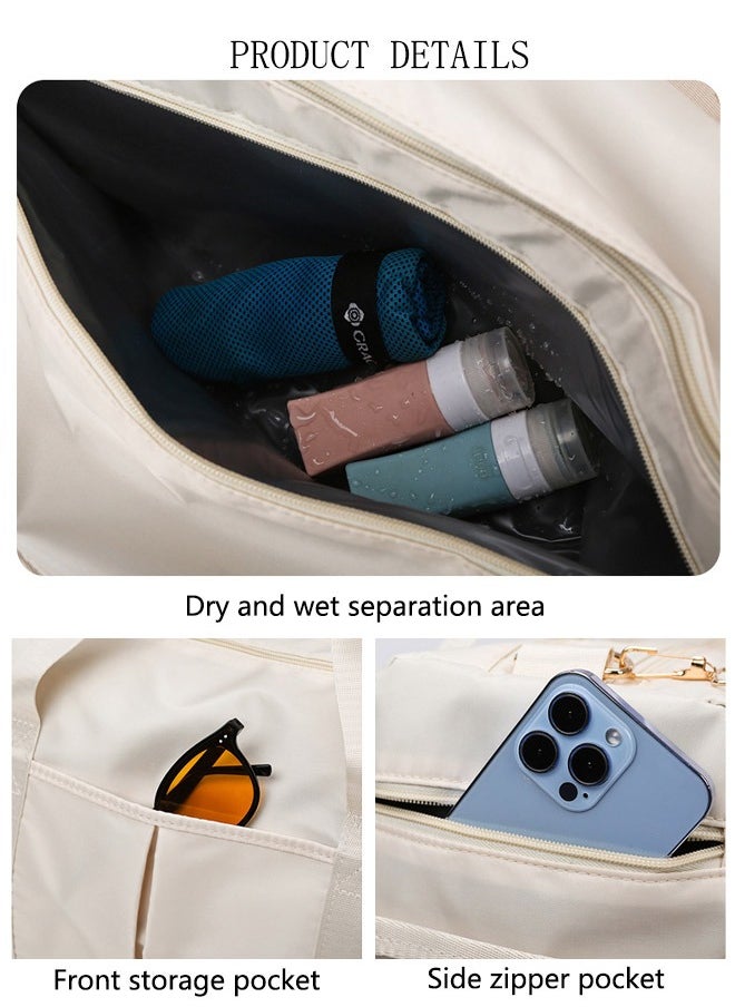 DUNISO - Sports Gym Bag with Wet Pocket & Shoes Compartment, Weekender Overnight Bag for Travel Gym Yoga Travel Duffel Bag for Men and Women Lightweight - Image 1