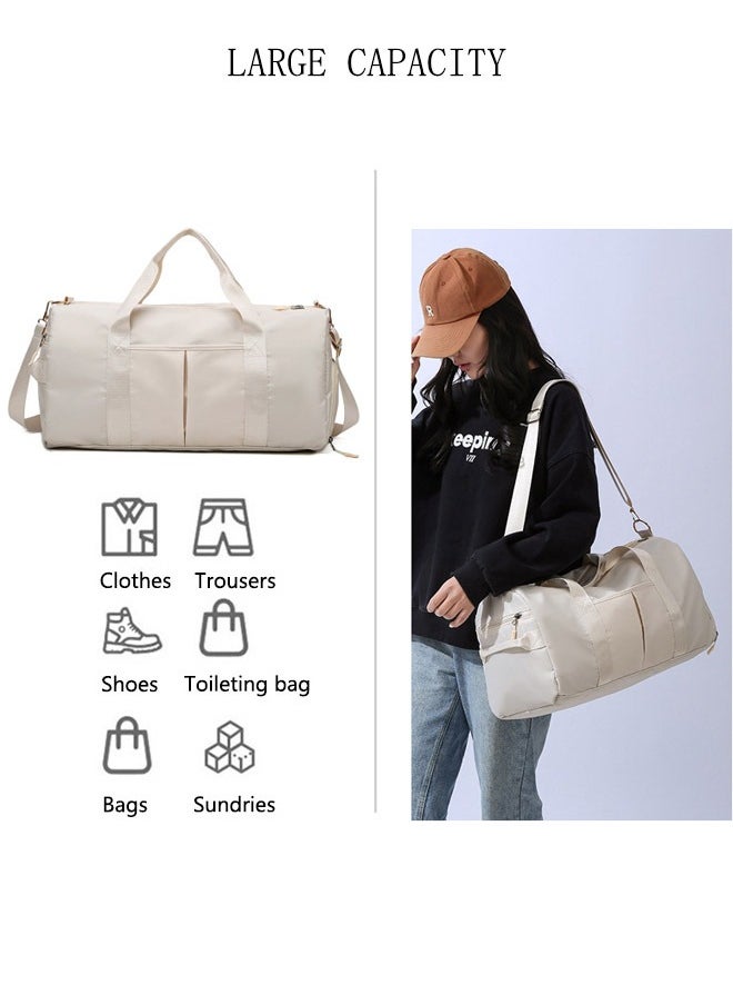 DUNISO - Sports Gym Bag with Wet Pocket & Shoes Compartment, Weekender Overnight Bag for Travel Gym Yoga Travel Duffel Bag for Men and Women Lightweight - Image 1