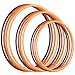 Syhood 12 Pcs Toy Color Hoop Plastic Detachable Adjustable Hoop Light Weight Exercise Fitness Equipment Toy Waist Ring for Adult Party 3 Sizes Yellow Green - Image 2