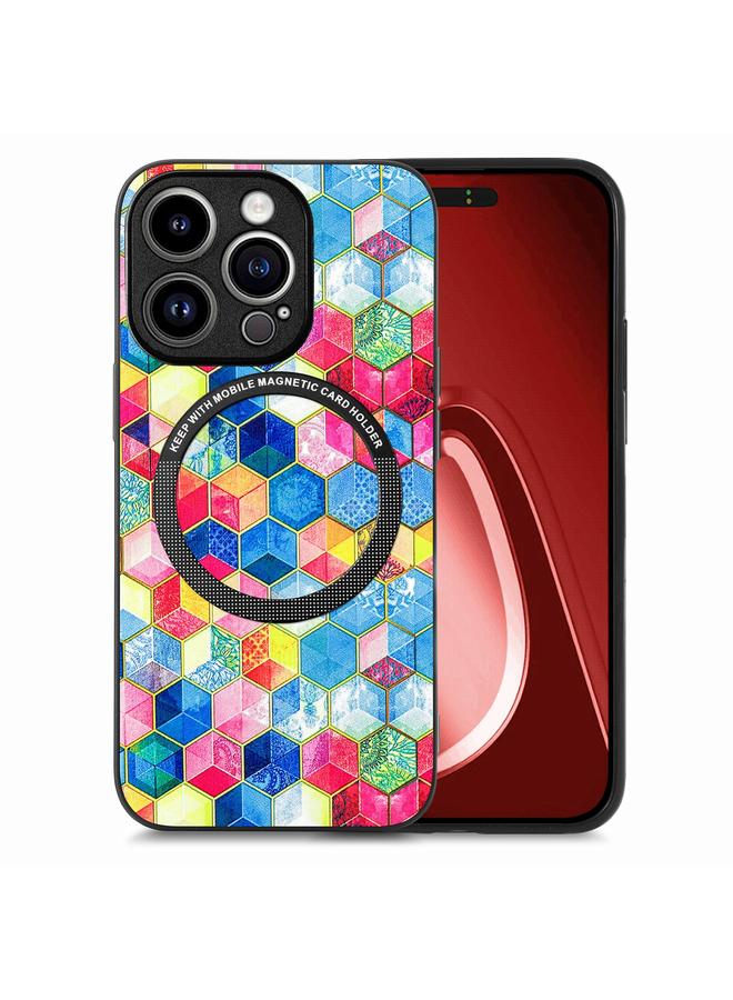 S-TOP Case For iPhone 15 Pro Max Colored Drawing Leather Back Phone Case - Image 1