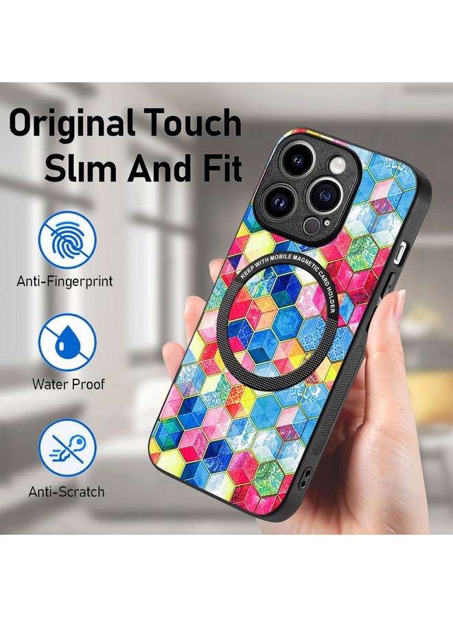 S-TOP Case For iPhone 15 Pro Max Colored Drawing Leather Back Phone Case - Image 5
