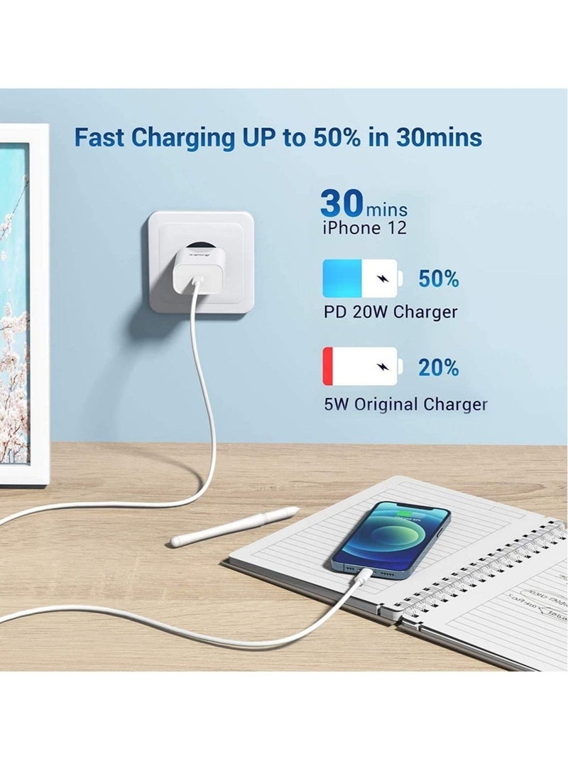 Raxoom - USB C to Lightning Cable MFi Certified - ilikable 3Pack 3FT Fast iPhone 13 Charger Cable - Lightning to Type C Cable Compatible with iPhone 13 12 Pro 11 Max XS XR 8 Plus SE 2020 iPad Pro AirPods Pro - Image 1