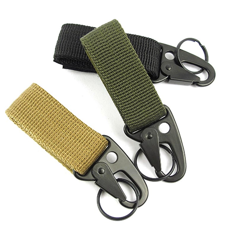 Carabiner High Strength Nylon MOLLE Webbing Buckle Key Hook Hanging Belt Buckle - Image 4