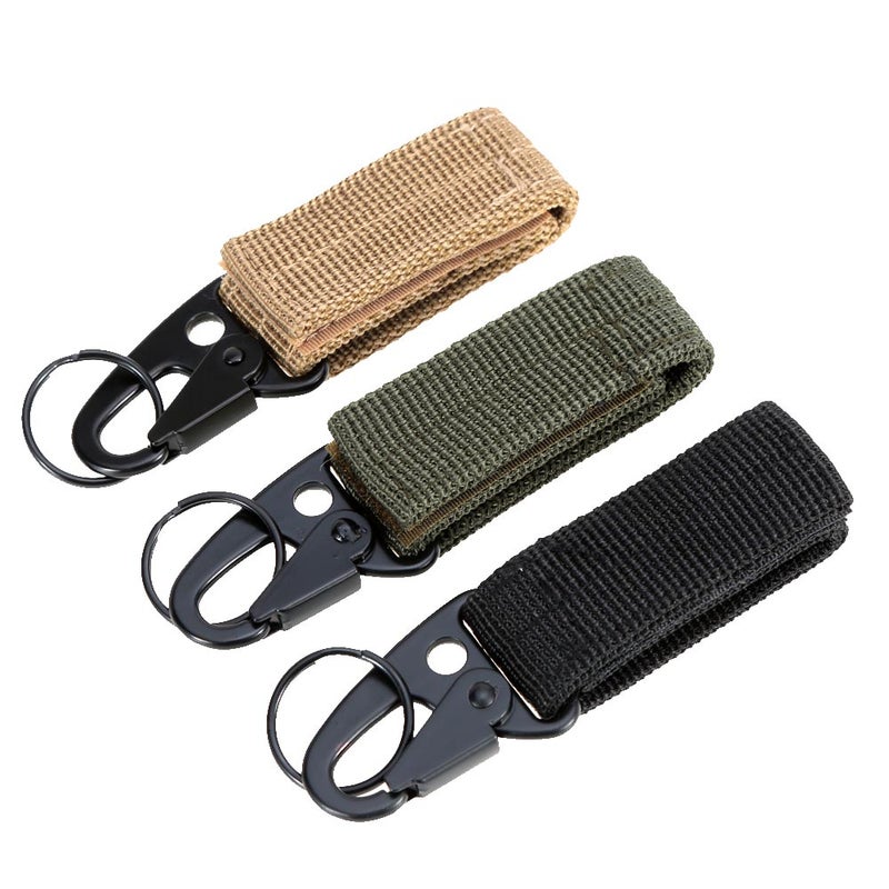 Carabiner High Strength Nylon MOLLE Webbing Buckle Key Hook Hanging Belt Buckle - Image 3