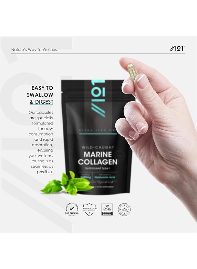 ALPHA01 Multi Collagen 2400 mg – Supports Skin, Hair, Nails & Joint Health, Made in UK, 180 Capsules - Image 4