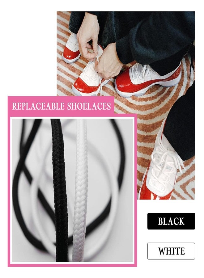 NDTEZUGT Round Thick Shoe Laces for Jordan 11 Sneakers, 1/4"(6mm) Athletic Shoelaces Replacement for Basketball Shoes, White, 54"/140cm - Image 4