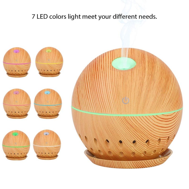 ويوبلز مرطب هواء بإضاءة LED ملونة، موزع للزيوت العطرية، مرطب هواء يعمل بمنفذ USB، يخفف الجفاف وينعش الهواء ويزيد الرطوبة - Image 4