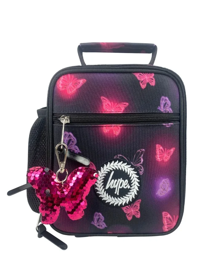 چاست هايب Insulated Lunch Bag - Pink & Purple Glow Butterfly