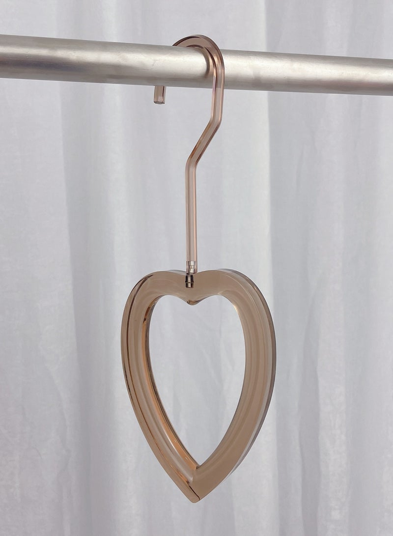 Acrylic Scarf Hanging Ring Silk Scarf Display Hanging Ring Transparent Circular Crystal Clothes Hanger Hook(2 Pieces)  - Image 1