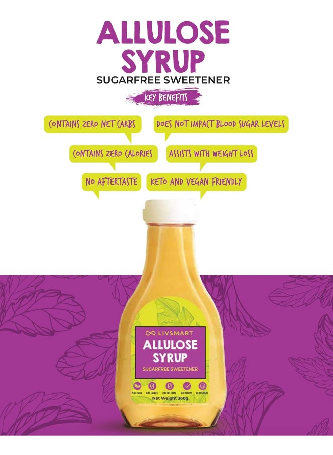 Livsmart Allulose Syrup, Sugar Free Liquid Sweetener, Zero Calorie (360g) - Image 2