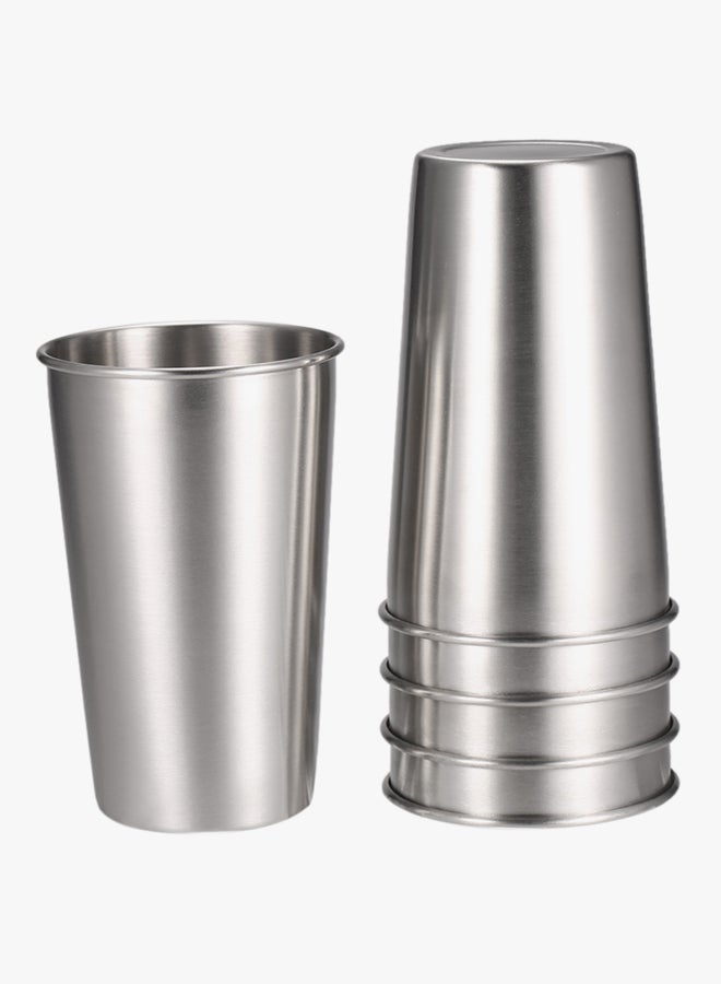 إسكدنيا طقم أكواب تمبلر من 5 قطع فضي 8.5x13.3x6.3Ø³Ù†ØªÙŠÙ…ØªØ± - Image 2