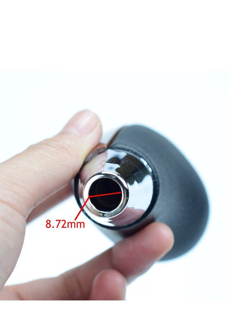 Automatic Gear Shift Knob for Toyota Land Cruiser 4Runner 2003-2021 Tundra Lexus LX Black Faux Leather Carbon Fiber Pattern - Image 5