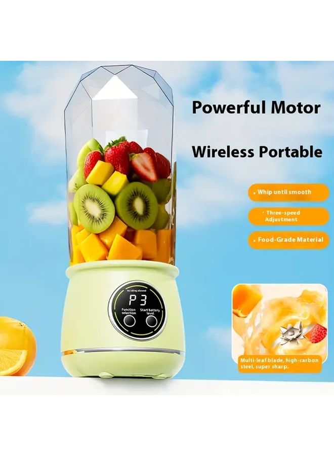 White Portable USB Rechargeable Juicer Cup For Fruits Vegetables Compact Home Use - Image 5
