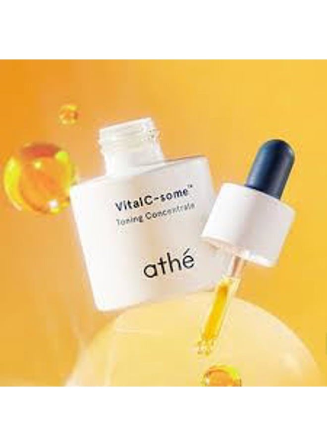 ATHÉ ATHE Vital C-some Toning Concentrate, Anti-aging & Radiance Face Ampoule with Pure Vitamin C for Blemishes and Freckles, Korean Vegan Serum Targets Age Spots & Smooths Skin, 0.67 fl.oz. - Image 4