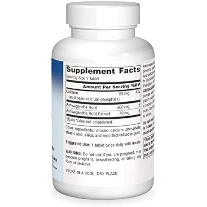 PLANETARY HERBALS أعشاب كوكبية أشواغاندا، طيف كامل 570 ملغ منشط مجدد - 60 قرص - Image 3