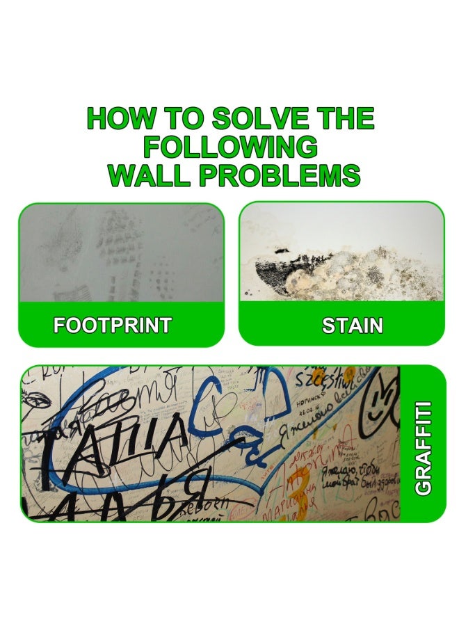 Jaysuing Rolling Brush Wall Latex Paint, Wall Paint Repair Wall Paste, Wall Repair Paste Roller Tool, Small Roller Brush Wall Repair Tool, Wall Repair Roller for Touch Up Home Office Inner Wall Stain - Image 2