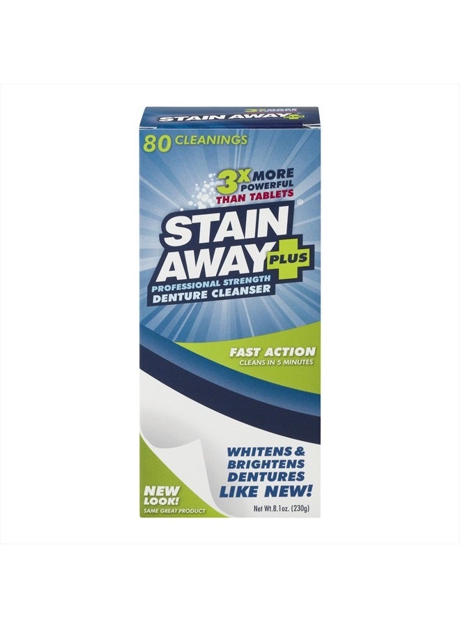 STAIN-AWAY PLUS DENTURE CLEANSER 8.4 OZ - Image 1