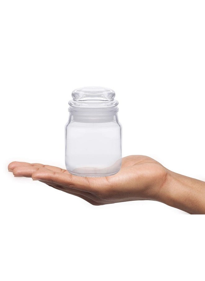 Cloudmart Cloudmart 100ml Spice Storage Glass Jar,Kitchen Storage Jars, Honey Jar and Container, Spice Masala Jar - Airtight Lid with Rubberised Silicone Stopper (Pop Jar, 100ml, Set Of 6)  - Image 3