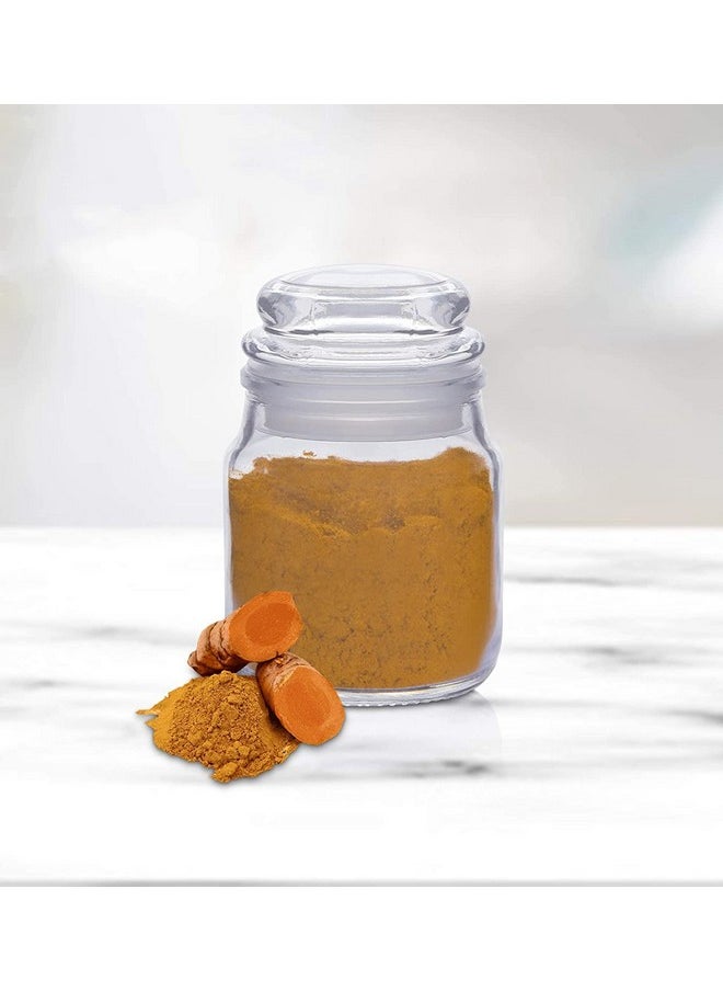 Cloudmart Cloudmart 100ml Spice Storage Glass Jar,Kitchen Storage Jars, Honey Jar and Container, Spice Masala Jar - Airtight Lid with Rubberised Silicone Stopper (Pop Jar, 100ml, Set Of 6)  - Image 4
