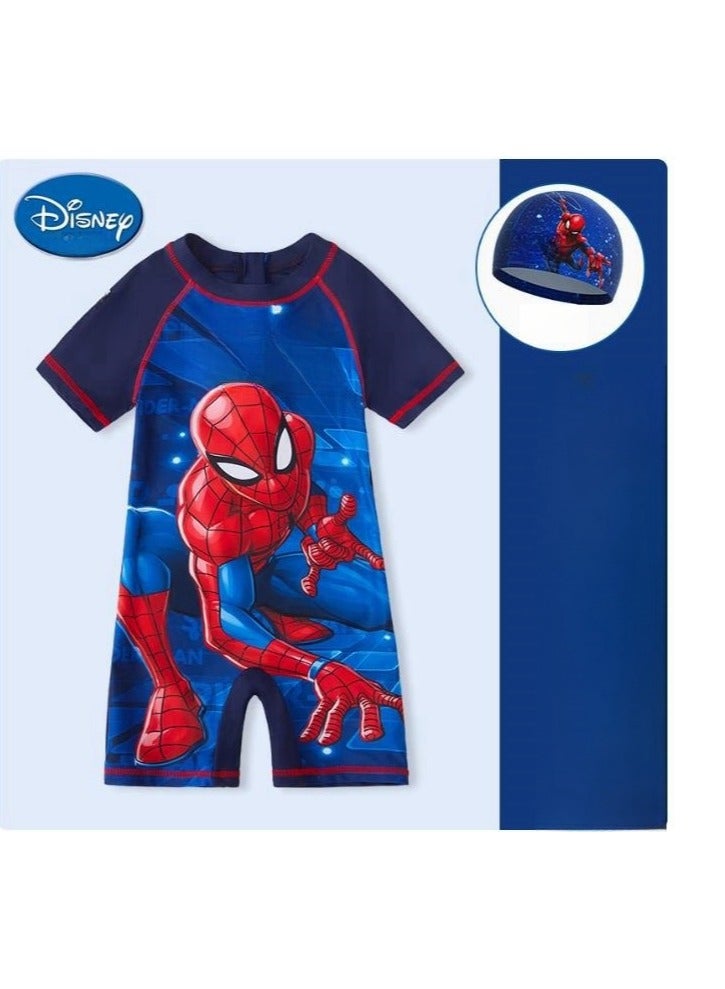 Disney Children's One-Piece  Professional Swimsuit Surfing Suit (With  Swim Cap Included) - Image 1