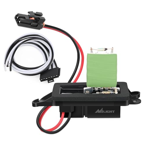 Nilight AC Blower Motor Resistor Kit with Harness Fit for Cadillac Escalade Chevy Avalanche Silverado Suburban Tahoe GMC Sierra Yukon 20032006 Replaces 89019088 973405 1581086 22807123 - Image 1