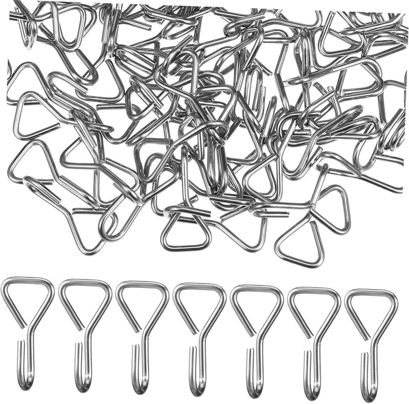 Heavy Duty Stainless Steel S Hooks 100 Pack for Car Outdoor Kitchen and Camping Gear - Image 1