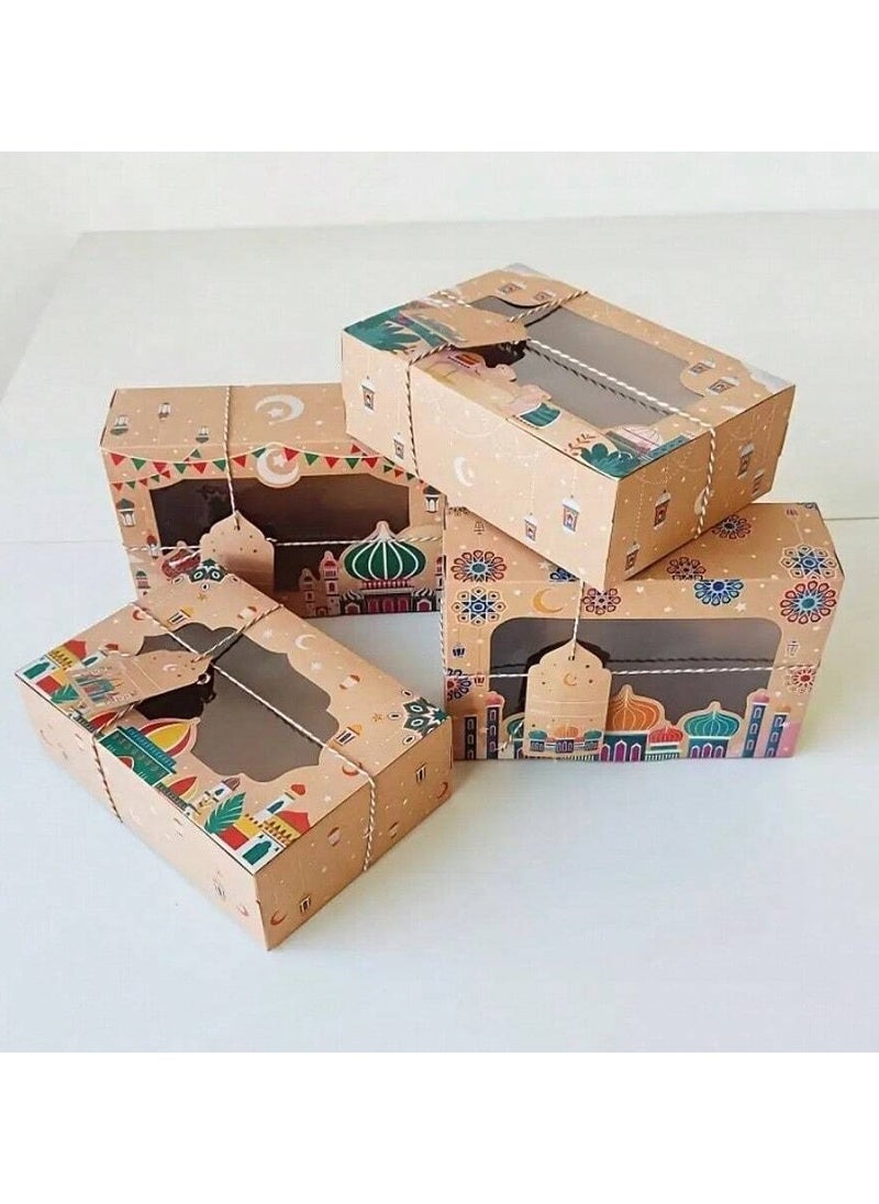 Generic Eid Mubarak distributions with different designs suitable for sweets and all kinds of gifts, 4 boxes  - Image 2