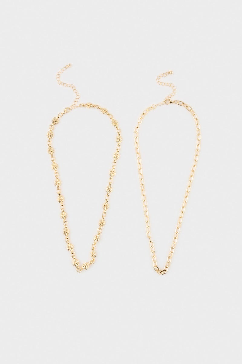 DeFacto Gold Woman Woman 2 Piece Necklace Set Casual - Image 3